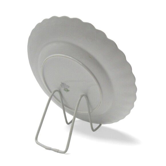 SPODE COLONEL Scalloped Plate Gold Rim England Vintage 10.5" - Picture 4 of 11